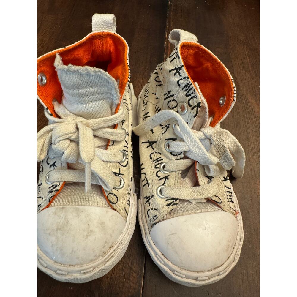 Converse Not A Chuck 70 Hi white sneaker little kid's size 7